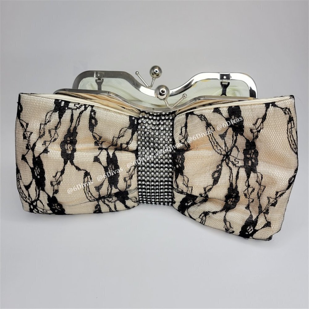 Beige Evening Purse, Cocktail Purse - Picture 2 of 10